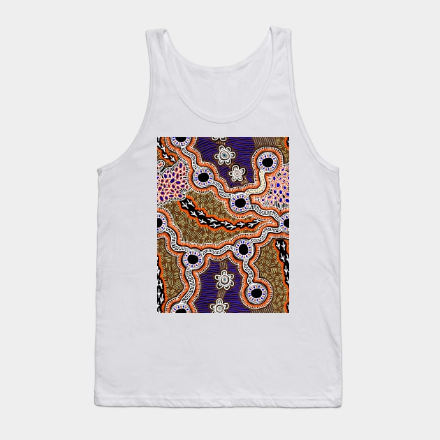Aboriginal Art - Brolga Dreaming Tank Top by hogartharts